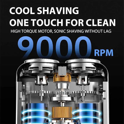 Novashave® - Portable Rotary Dual Ring Electric Shaver