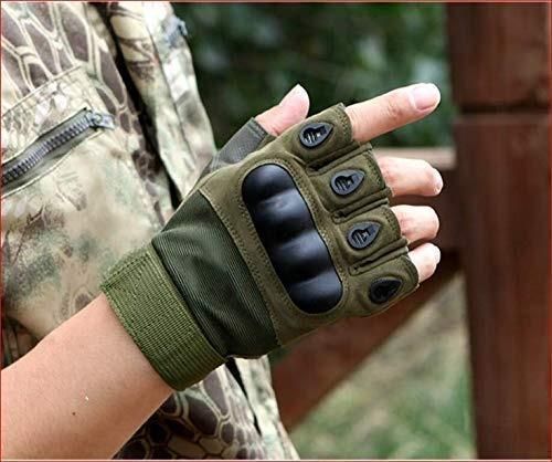 RideSafe 🏍️ Half-Finger Rubber Knuckle Motorcycle Gloves - Non-Slip Grip 🛡️