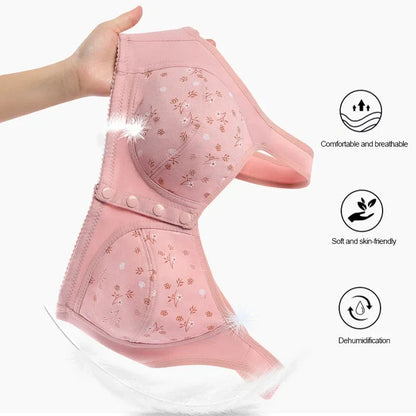 Premium Quality Front Button Seamless Cotton Comfort Bra – Pack of 3 (Everyday Wear)